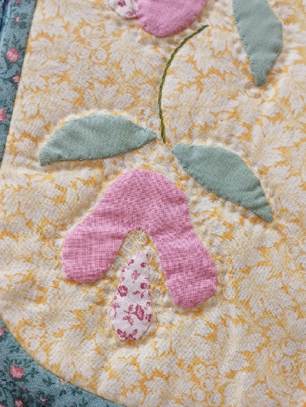Handcrafted Quilted Reversible Placemats Set of 6